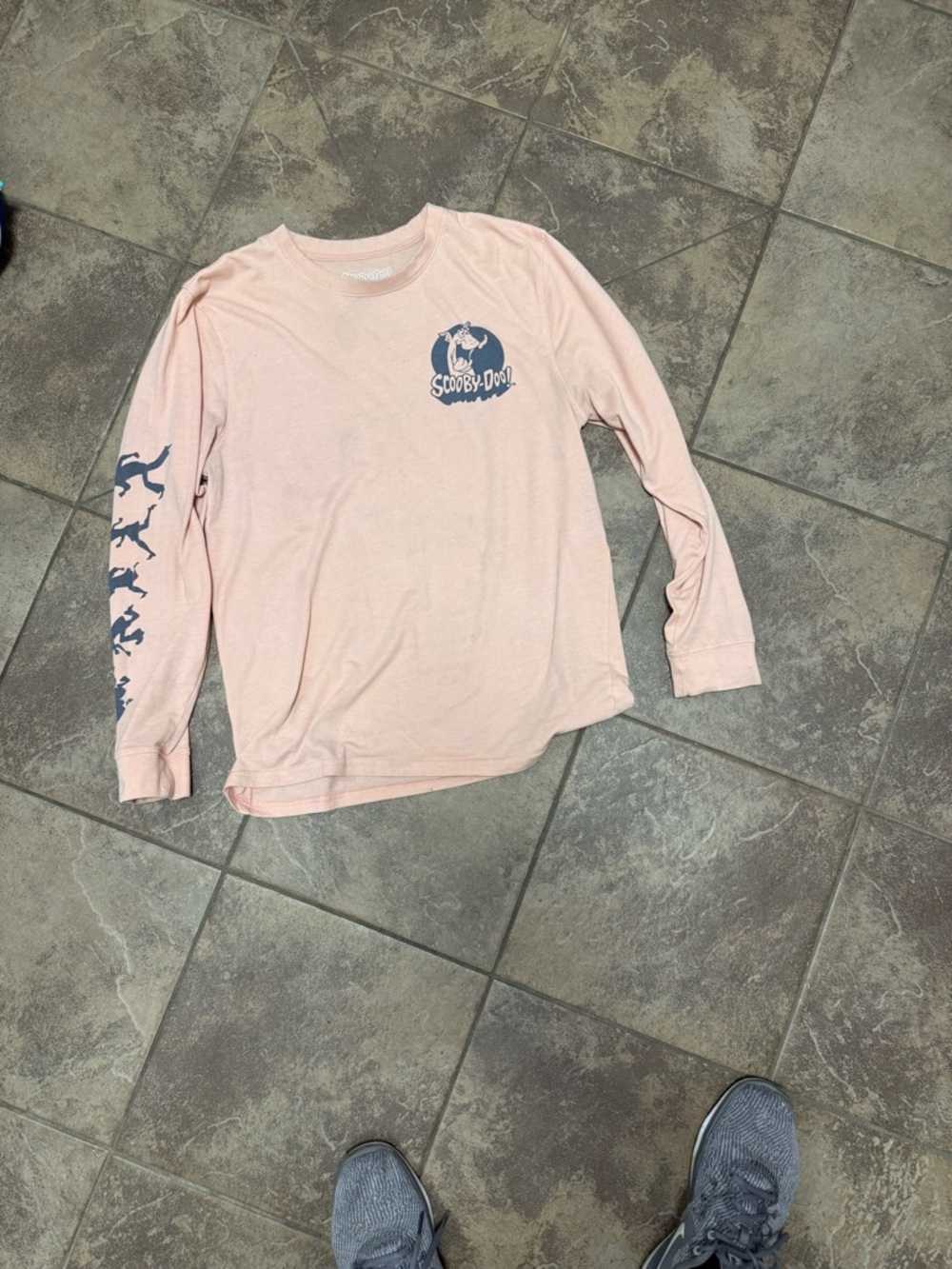 Women’s Scooby Doo Long Sleeve Tee - Light Pink